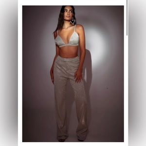 SLA the Label gold Santorini trousers